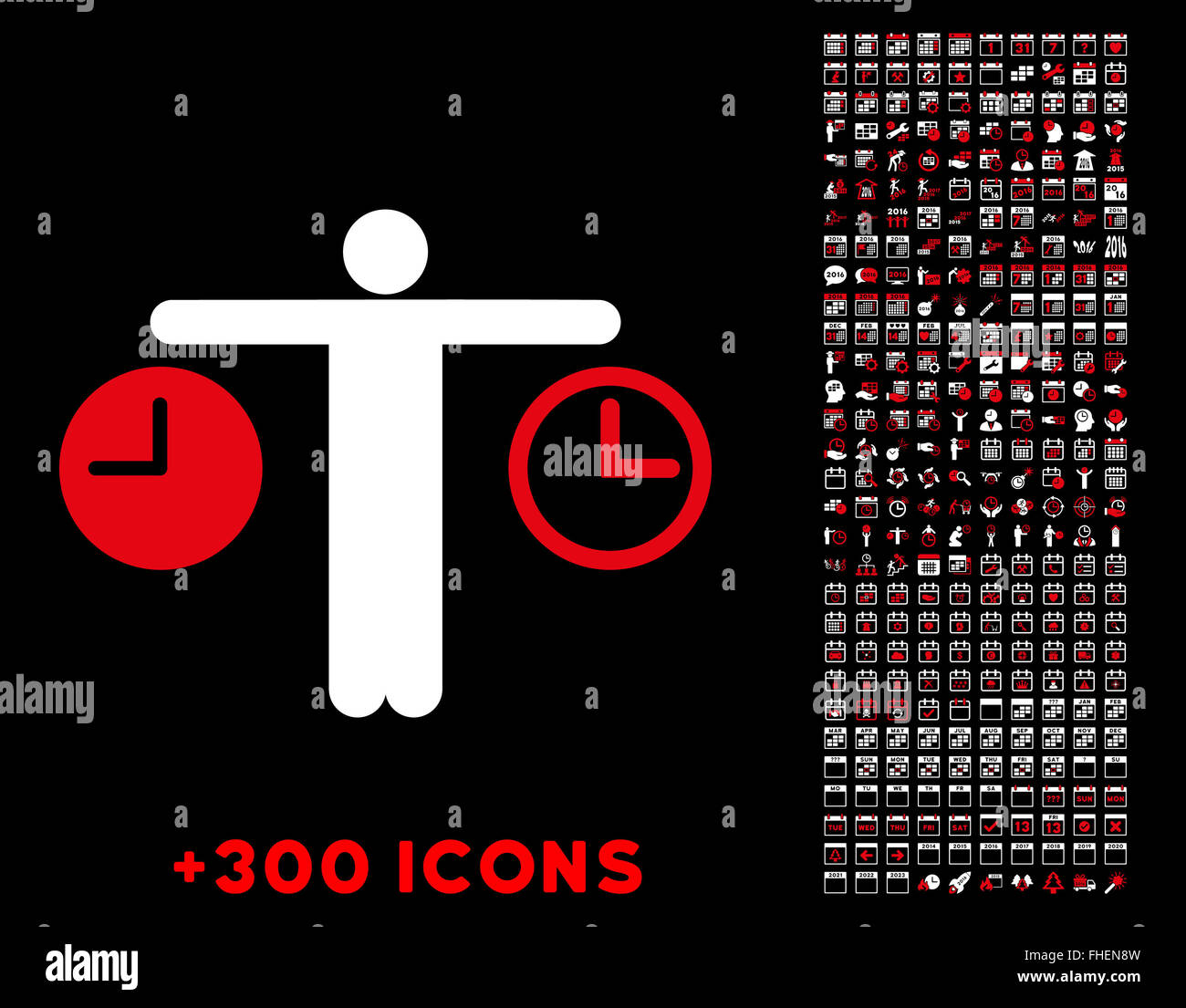 Compare Time Icon Stock Photo - Alamy