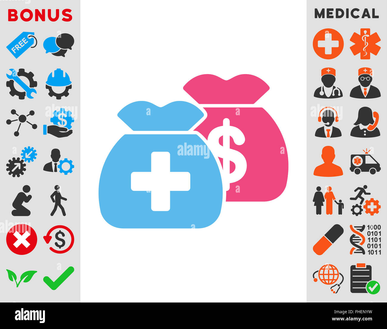 Health Care Funds Icon Stock Photo - Alamy