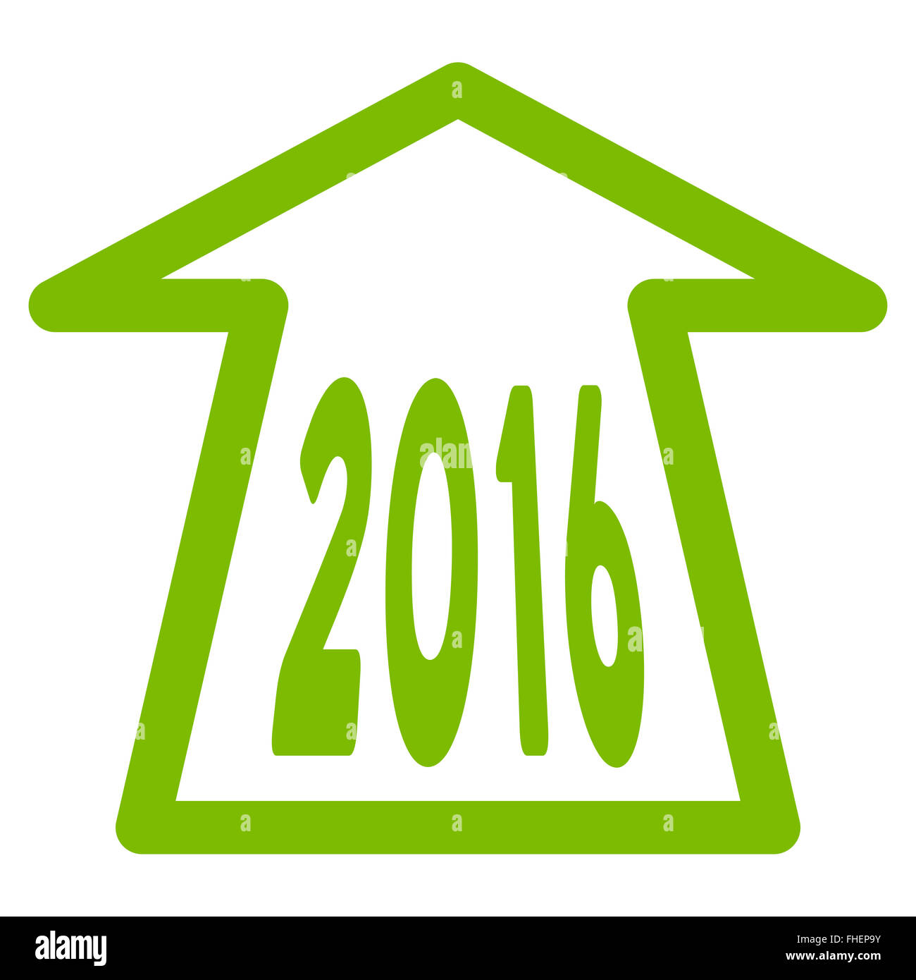 2016 Ahead Arrow Icon Stock Photo - Alamy