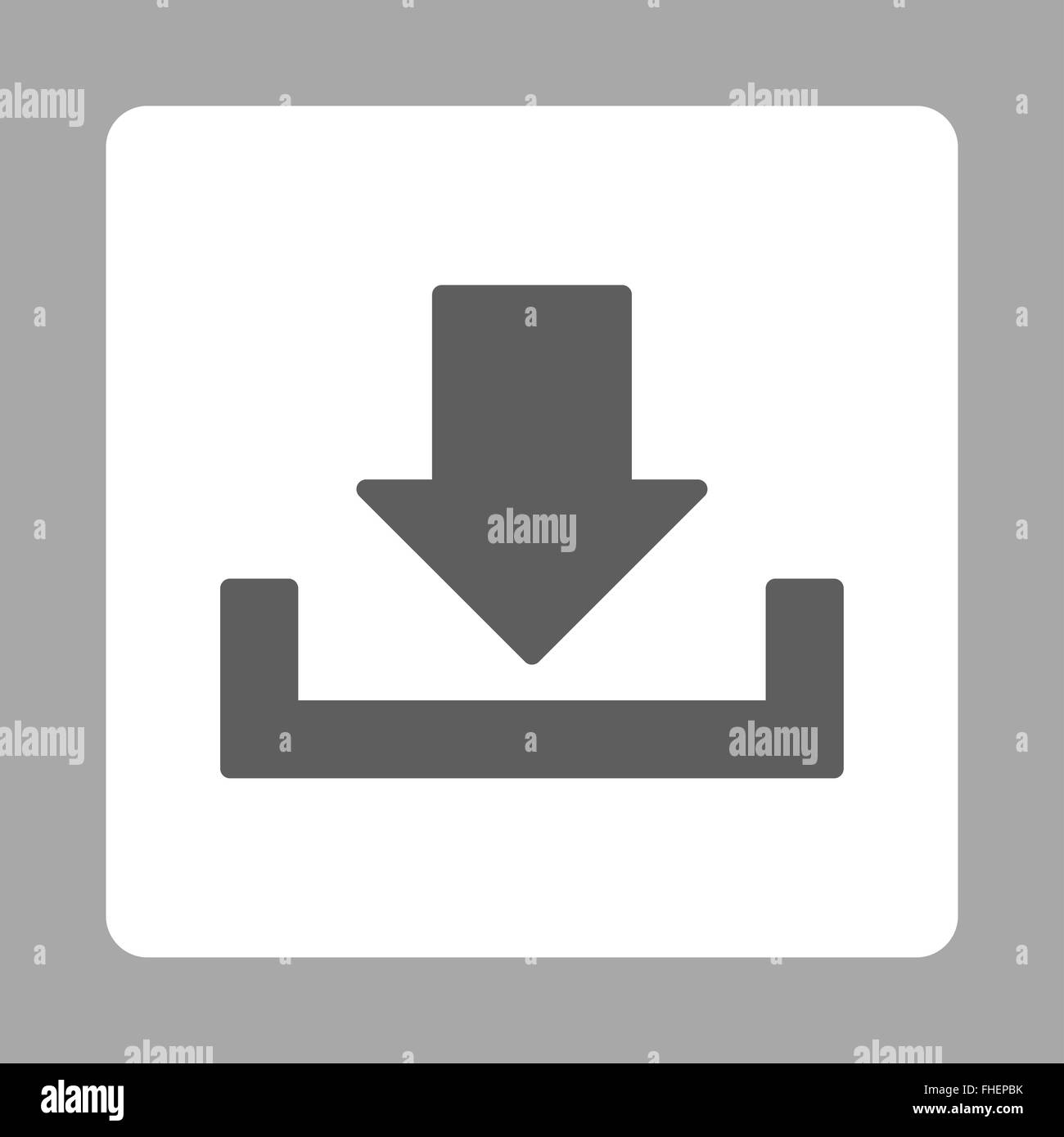 Download flat dark gray and white colors rounded button Stock Photo - Alamy