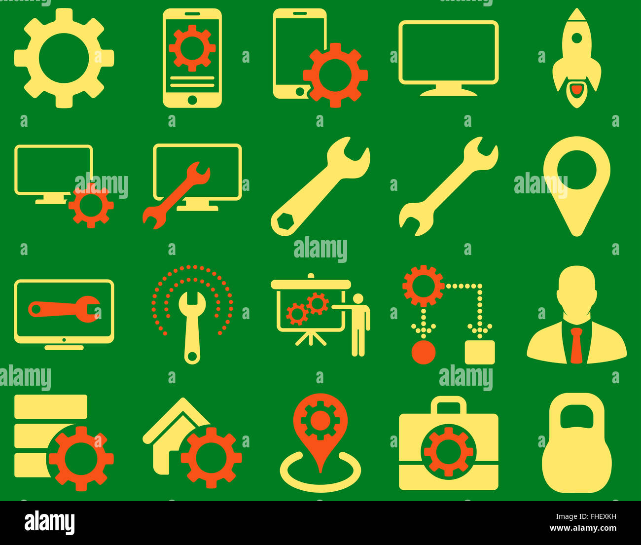 Settings and Tools Icons Stock Photo - Alamy