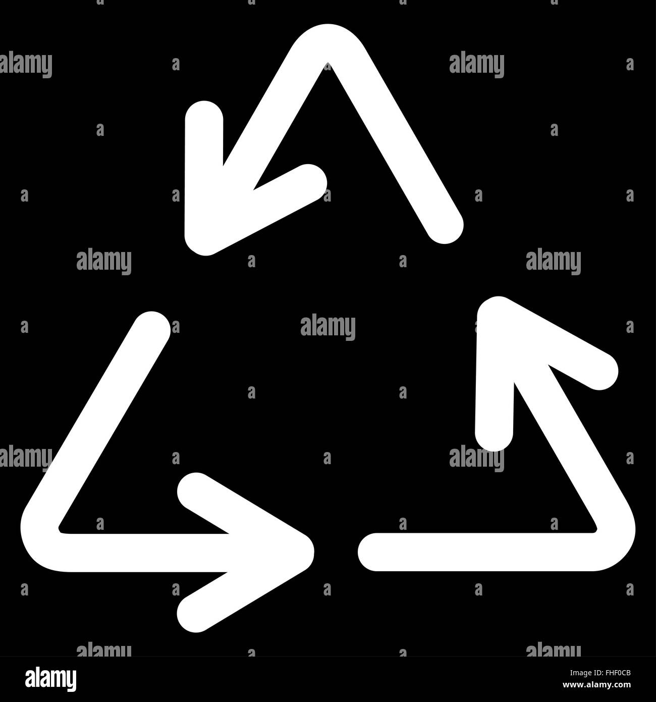 Recycle Arrows Icon Stock Photo - Alamy