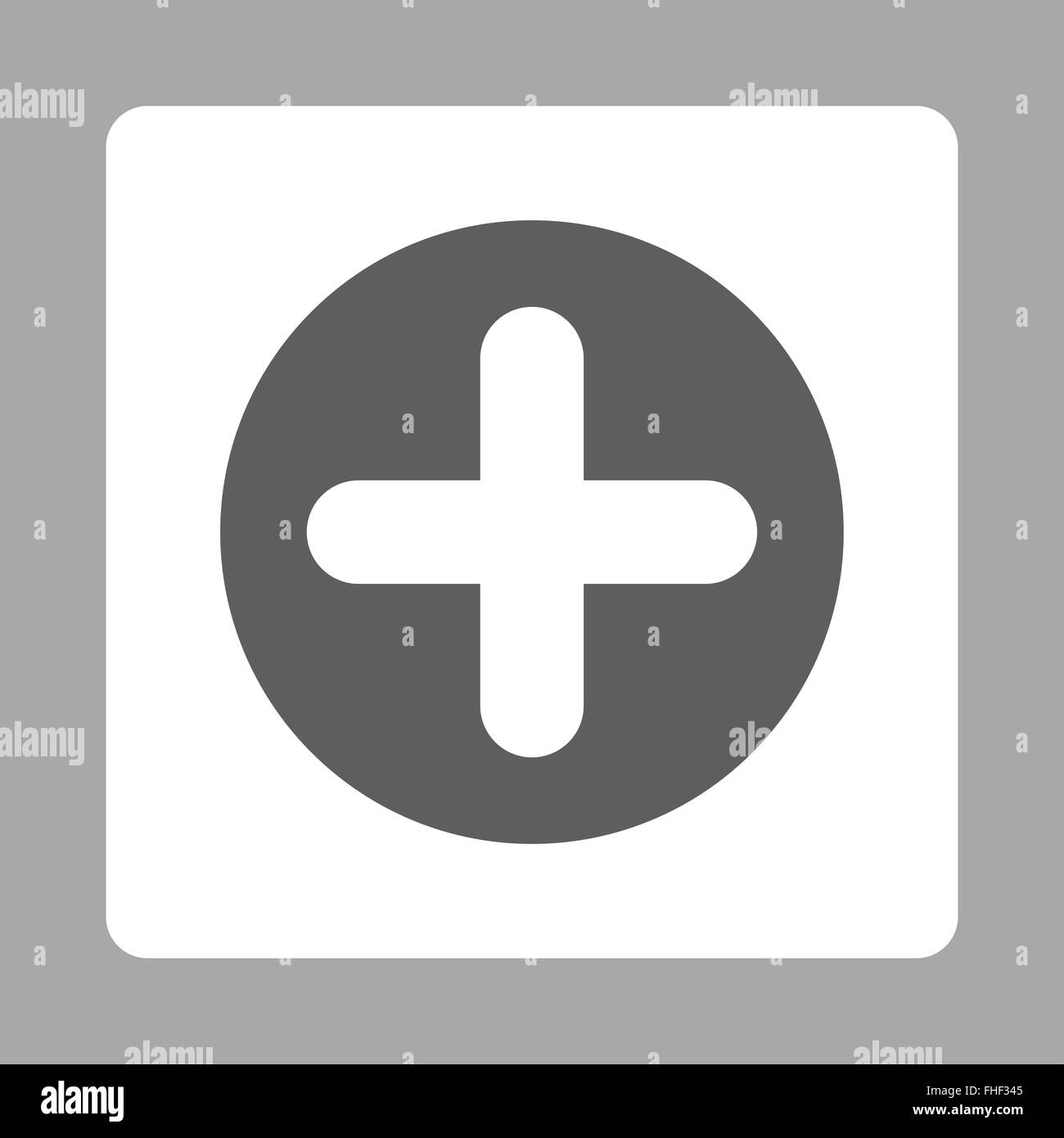Create flat dark gray and white colors rounded button Stock Photo - Alamy