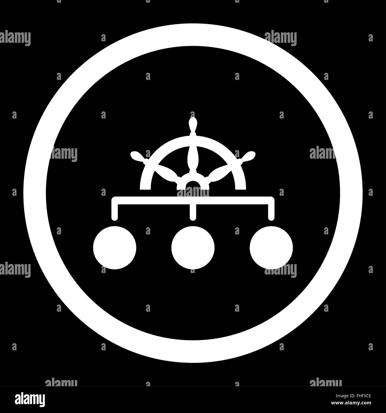 Rule flat white color rounded glyph icon Stock Photo - Alamy