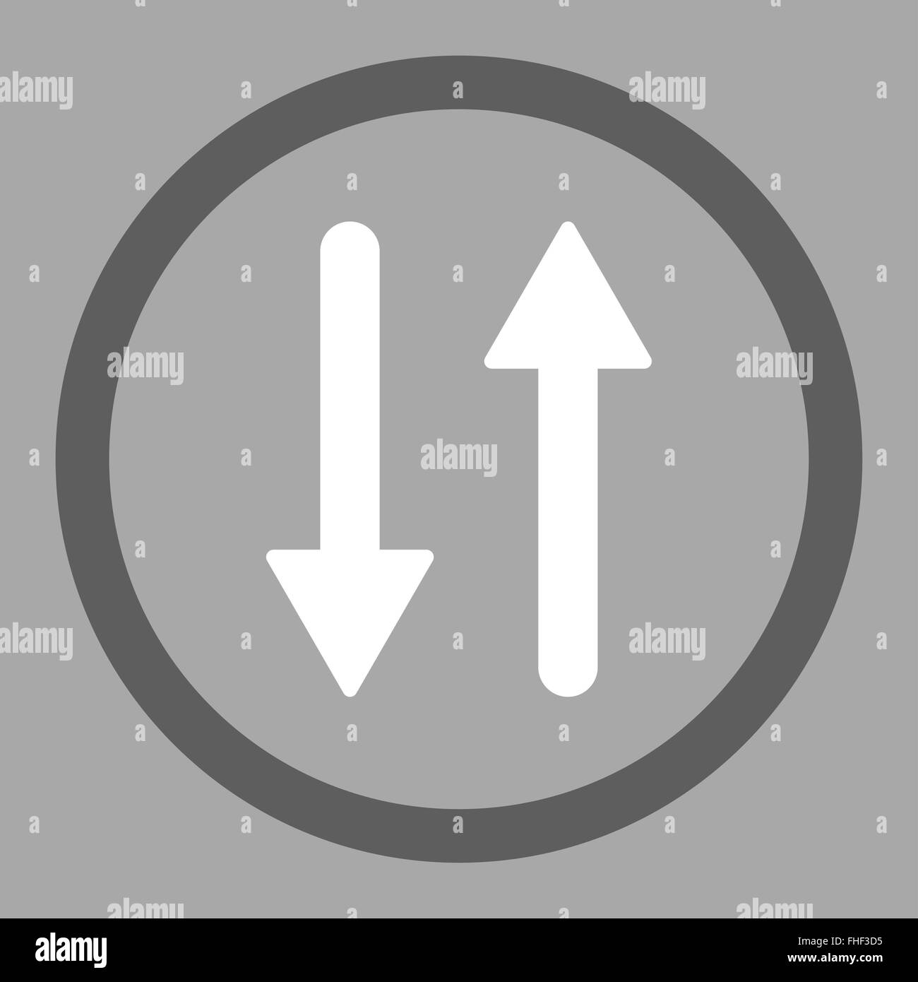 Arrows Exchange Vertical flat dark gray and white colors rounded raster ...