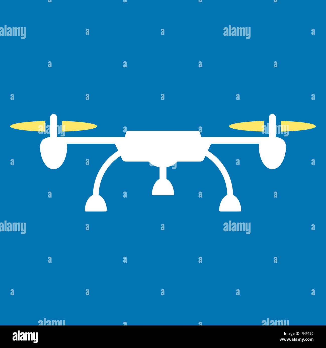 Drone Flat Icon Stock Photo - Alamy