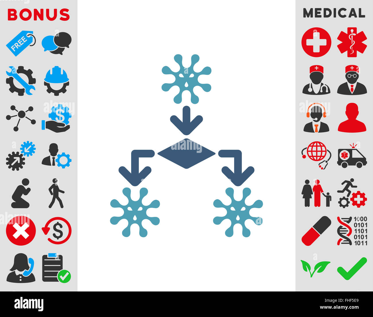 Virus Reproduction Icon Stock Photo - Alamy