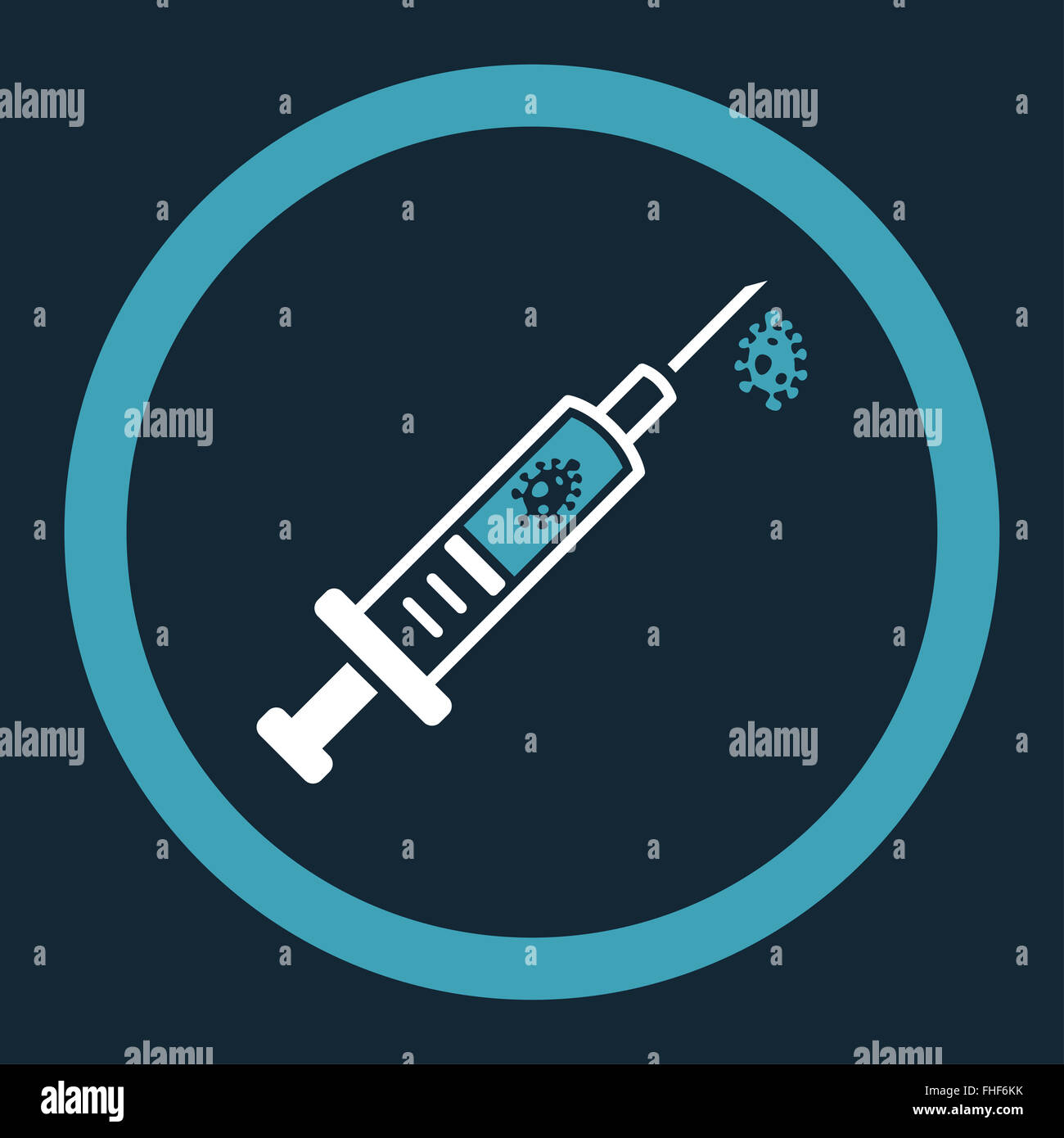 Infection Injection Rounded Vector Icon Stock Photo - Alamy