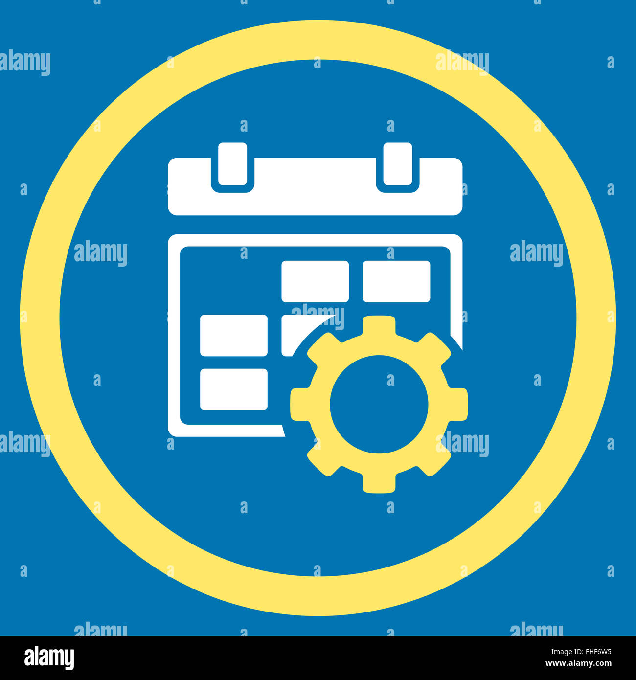 Calendar Configuration Icon Stock Photo - Alamy