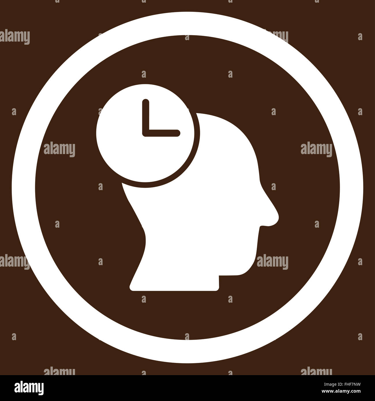 Time Thinking Icon Stock Photo - Alamy