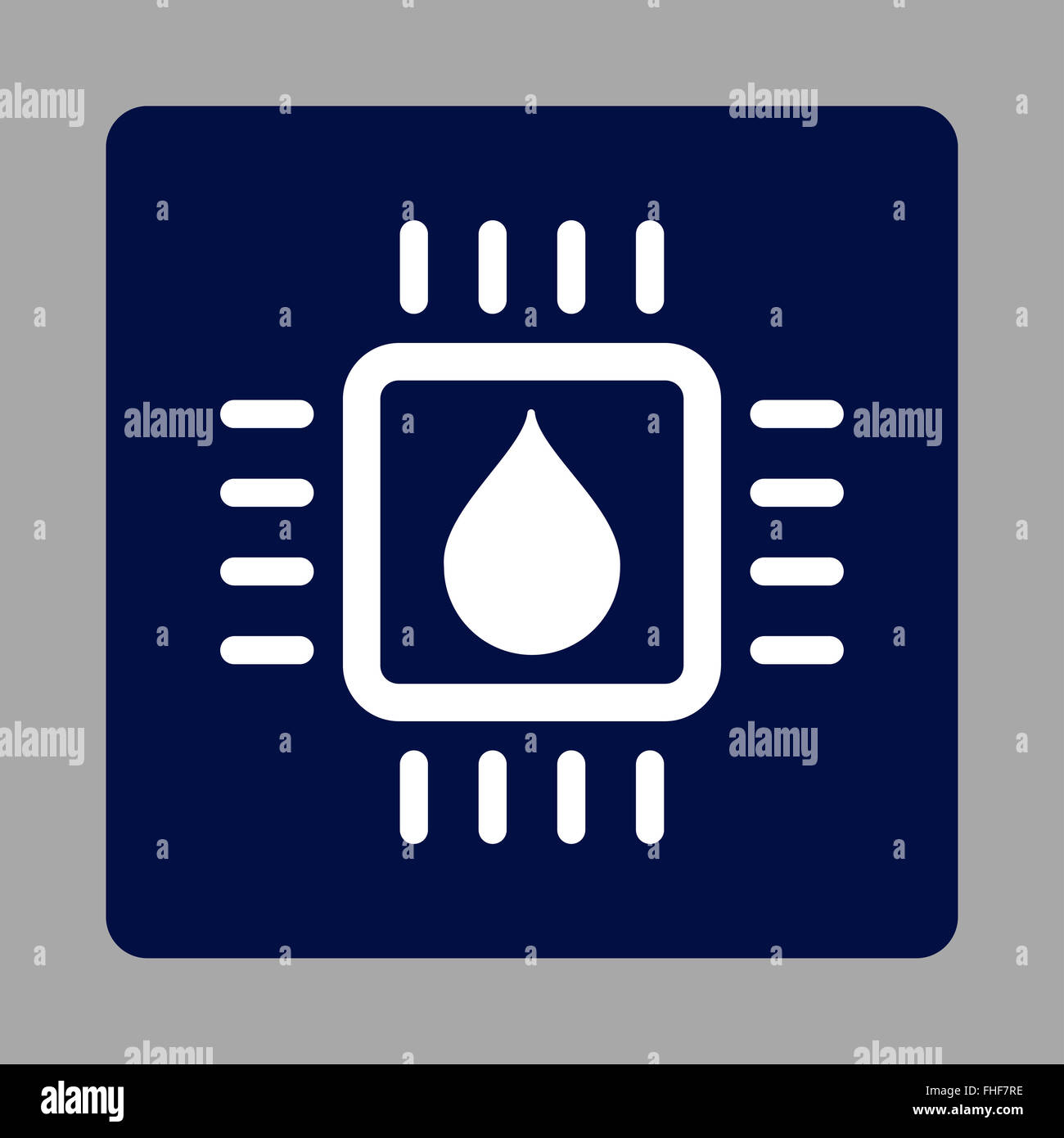 Drop Test Chip Rounded Square Button Stock Photo - Alamy