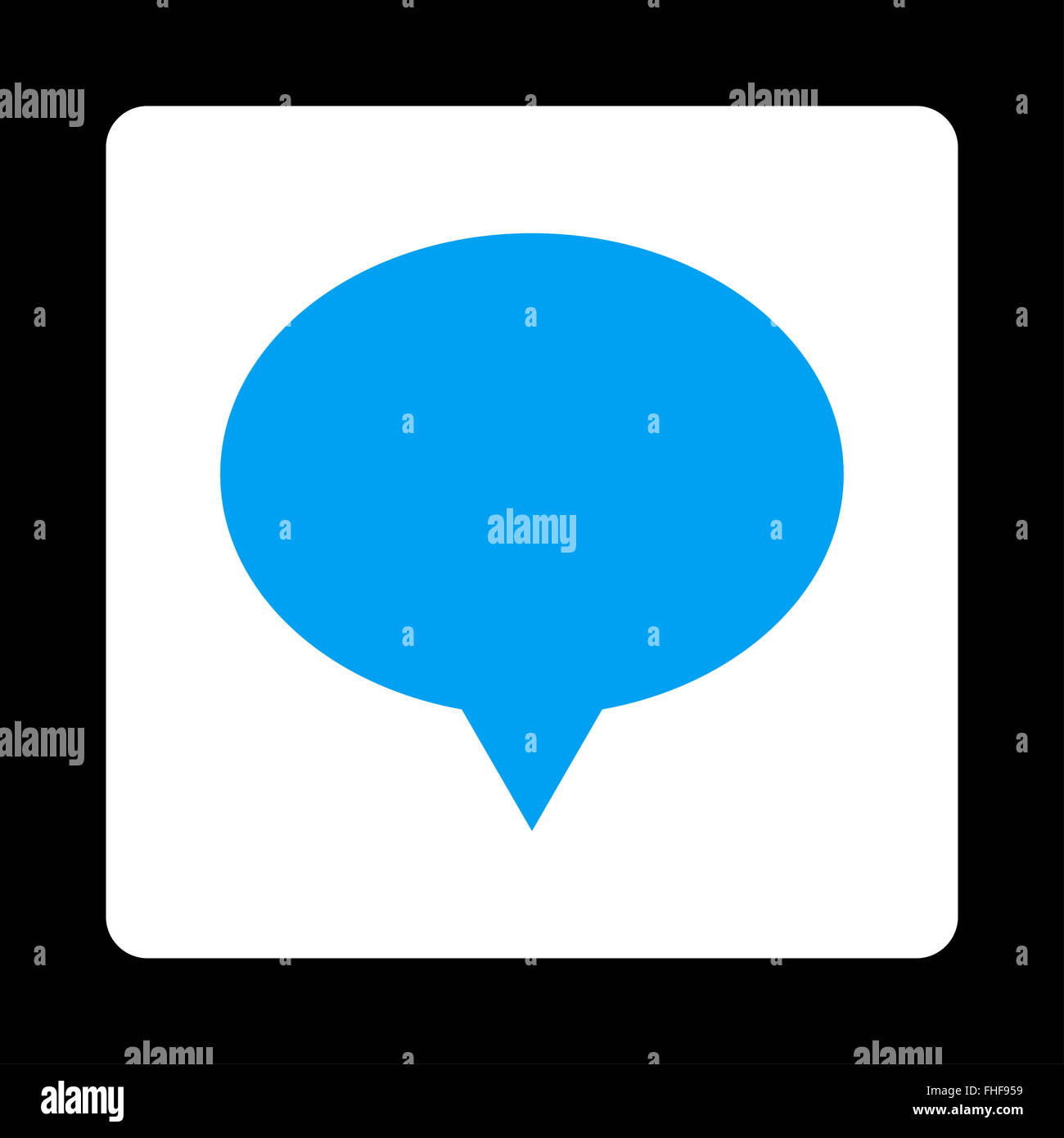 Banner flat blue and white colors rounded button Stock Photo - Alamy