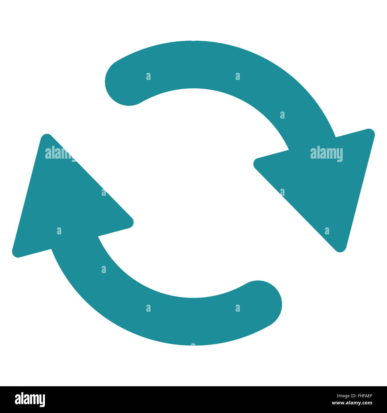 Refresh flat soft blue color icon Stock Photo - Alamy