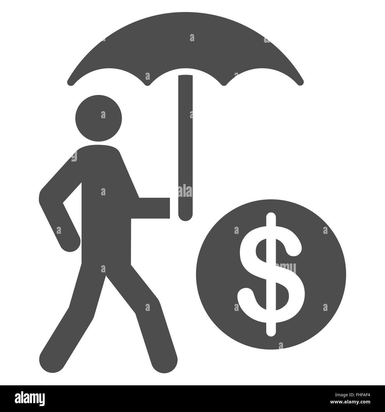 Financial insurance icon Stock Photo