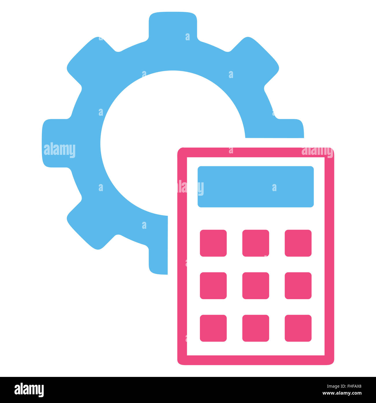 Engineering Calculations Flat Icon Stock Photo - Alamy