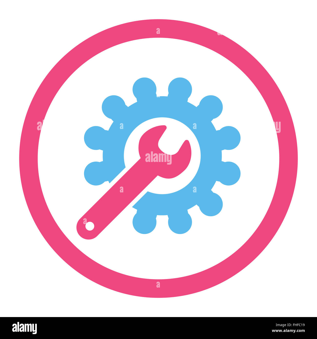 Customization flat pink and blue colors rounded vector icon Stock Photo ...