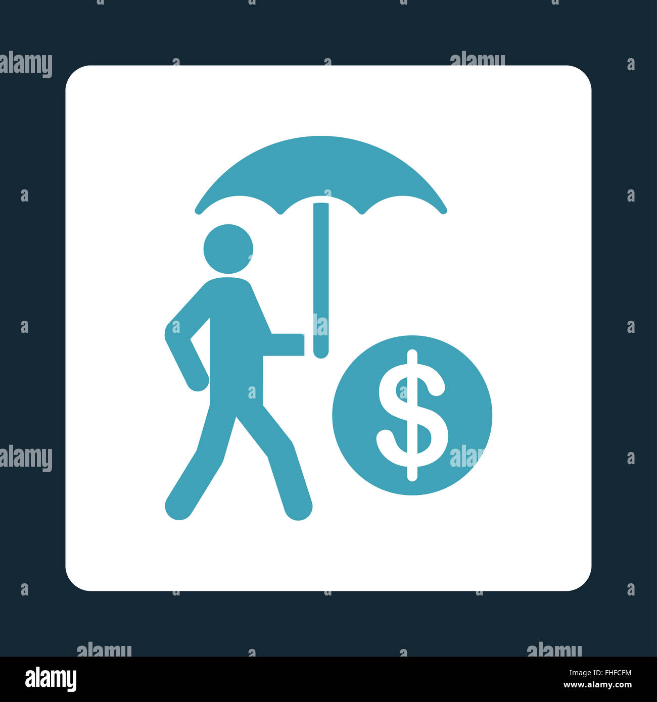 Financial insurance icon Stock Photo - Alamy