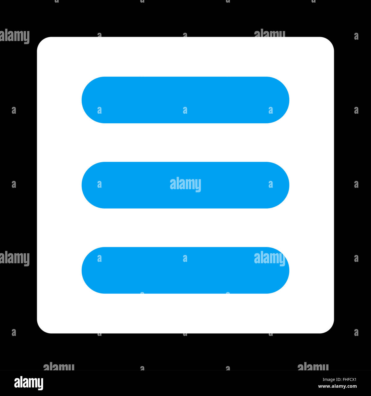 Stack flat blue and white colors rounded button Stock Photo - Alamy
