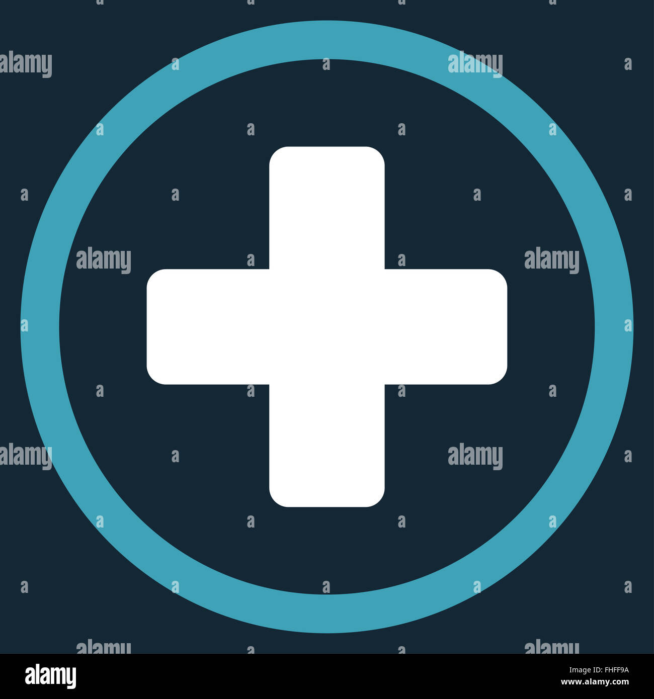 Rounded Plus Icon Stock Photo - Alamy