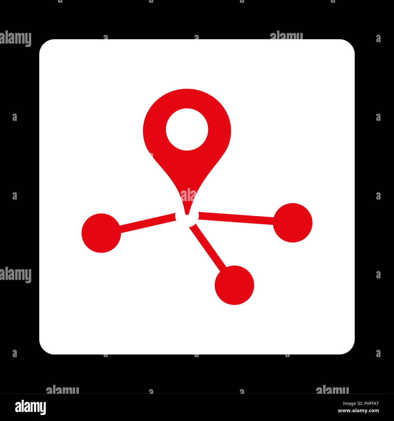 Geo Network Icon Stock Photo - Alamy