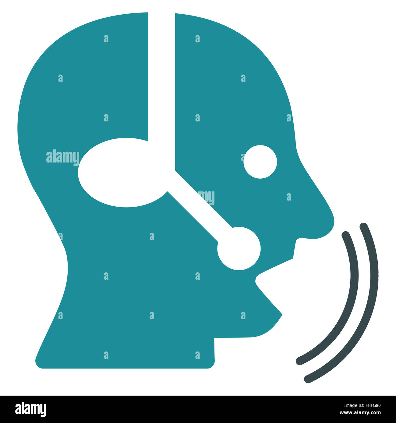 Operator Speech Icon Stock Photo - Alamy