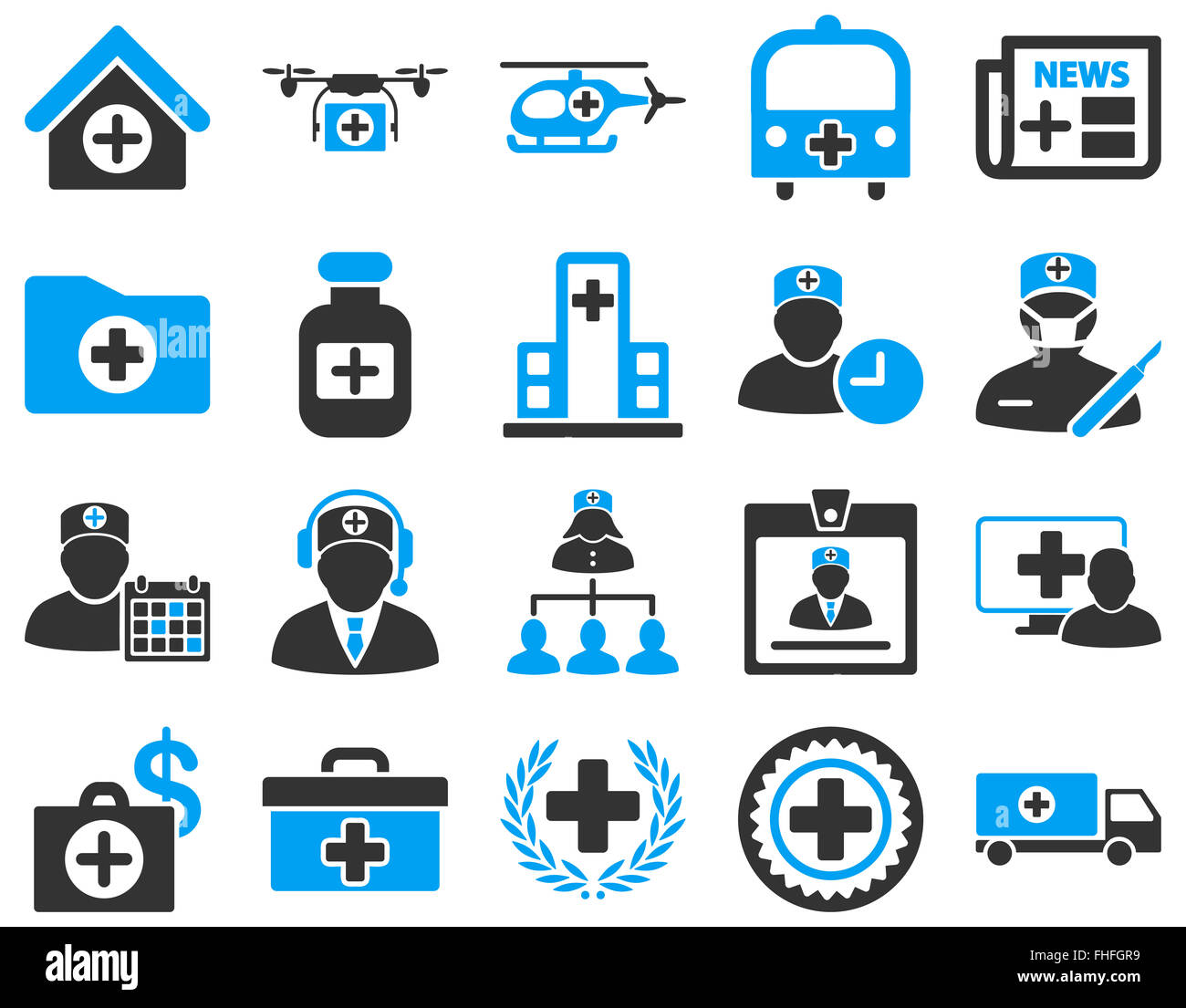 Medical icon set Stock Photo - Alamy