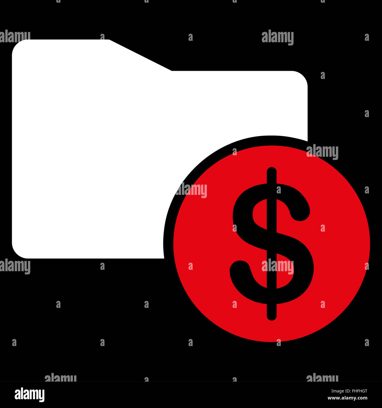 Money Folder icon from Business Bicolor Set Stock Photo - Alamy