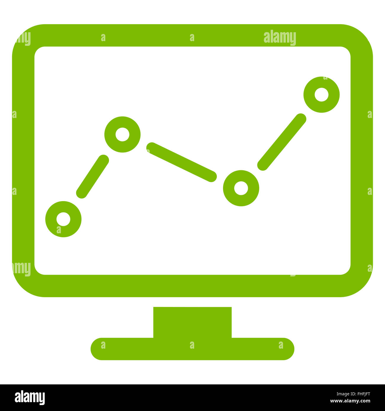 Monitoring icon from Business Bicolor Set Stock Photo - Alamy