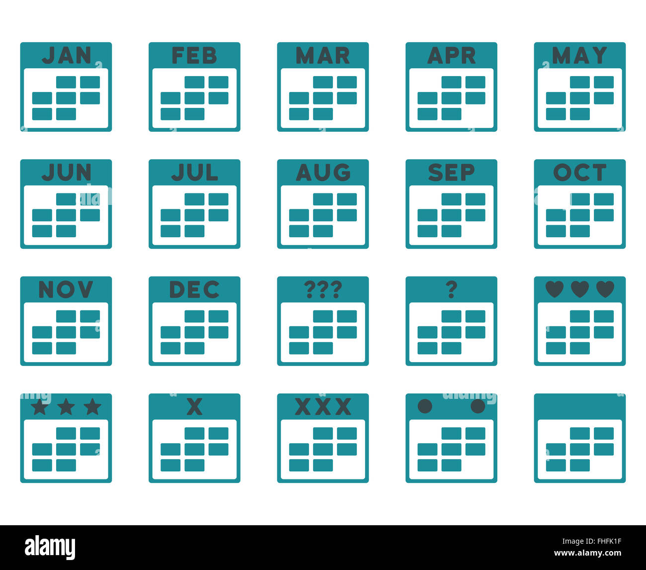 calendar-months-icon-stock-photo-alamy