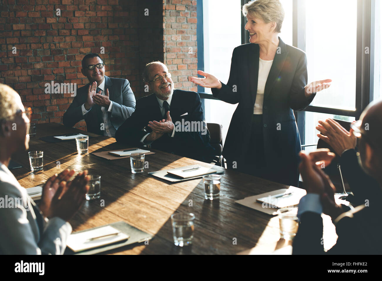 Meeting Corporate Success Brainstorming Teamwork Concept Stock Photo ...