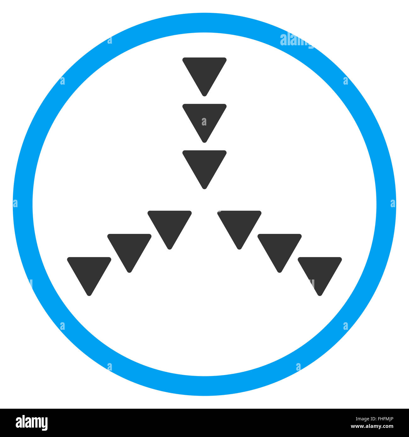 Inside Direction Rounded Icon Stock Photo - Alamy