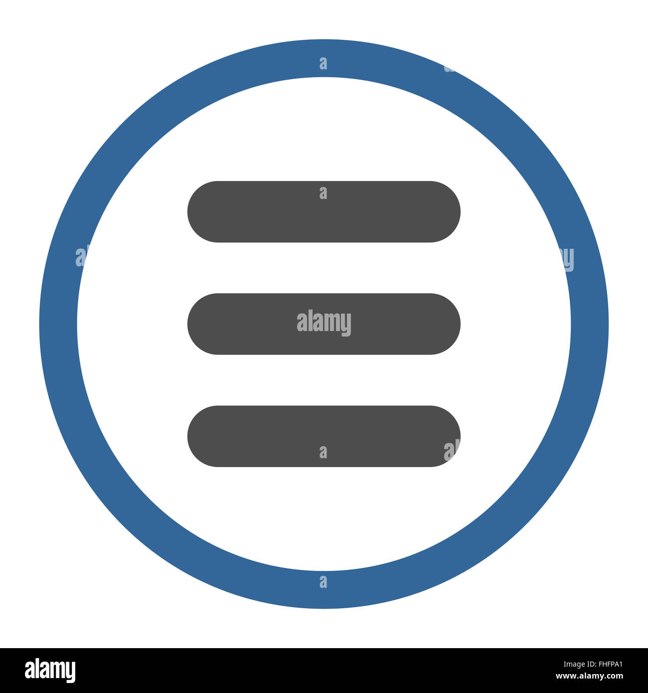 Stack flat cobalt and gray colors rounded vector icon Stock Photo - Alamy