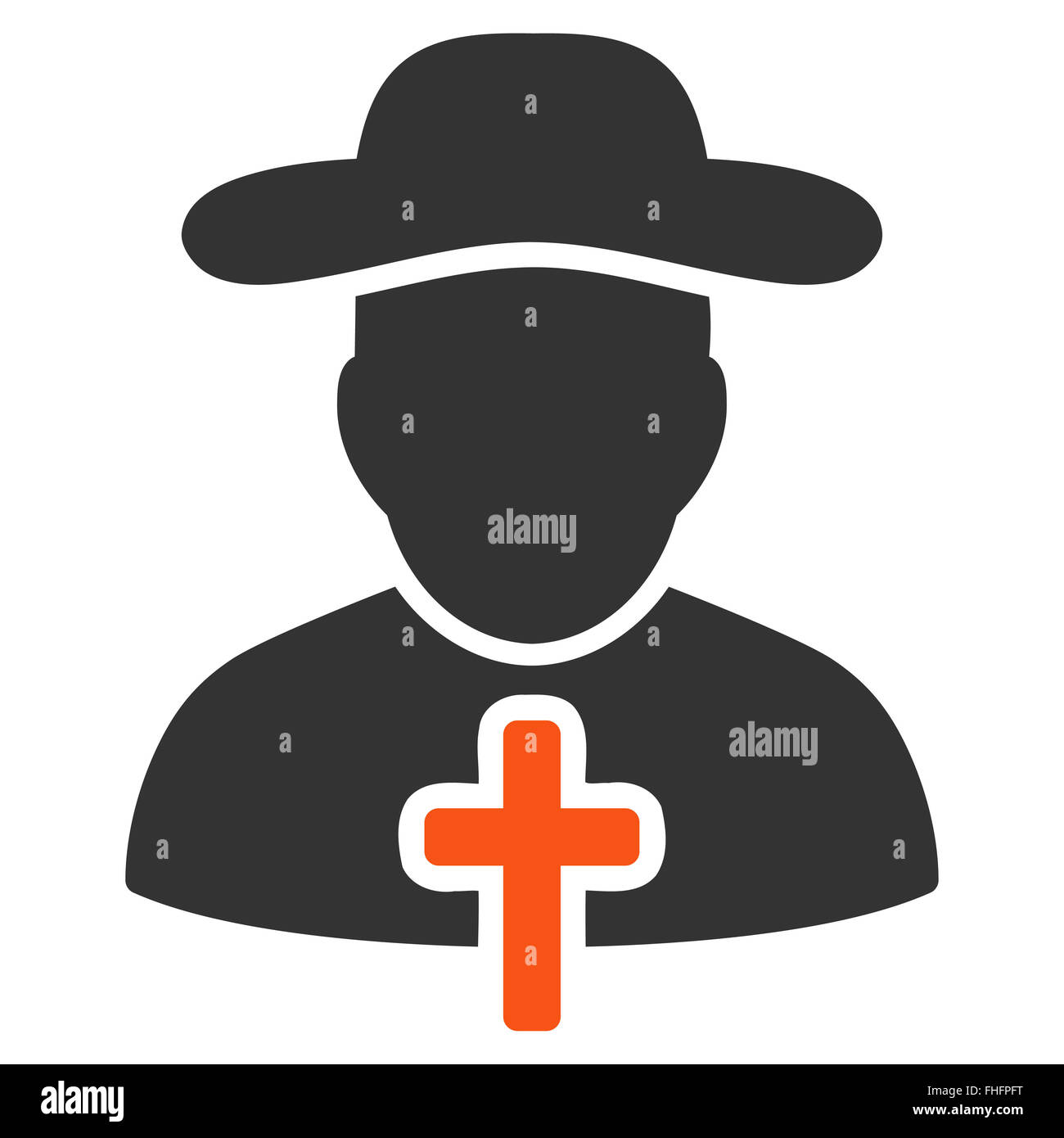 Cleric Flat Icon Stock Photo - Alamy