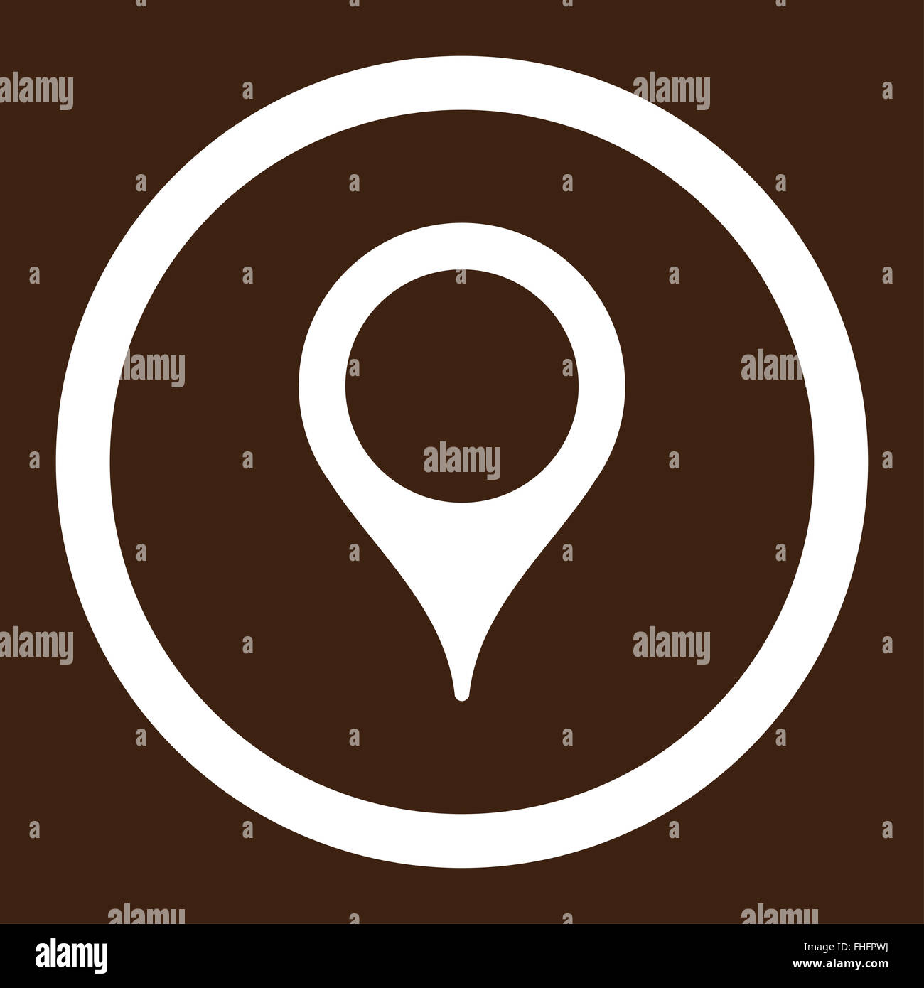 Map Marker Rounded Vector Icon Stock Photo - Alamy