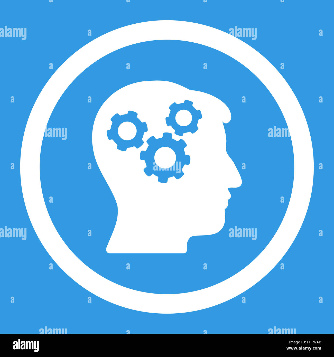 Mind Rounded Vector Icon Stock Photo - Alamy