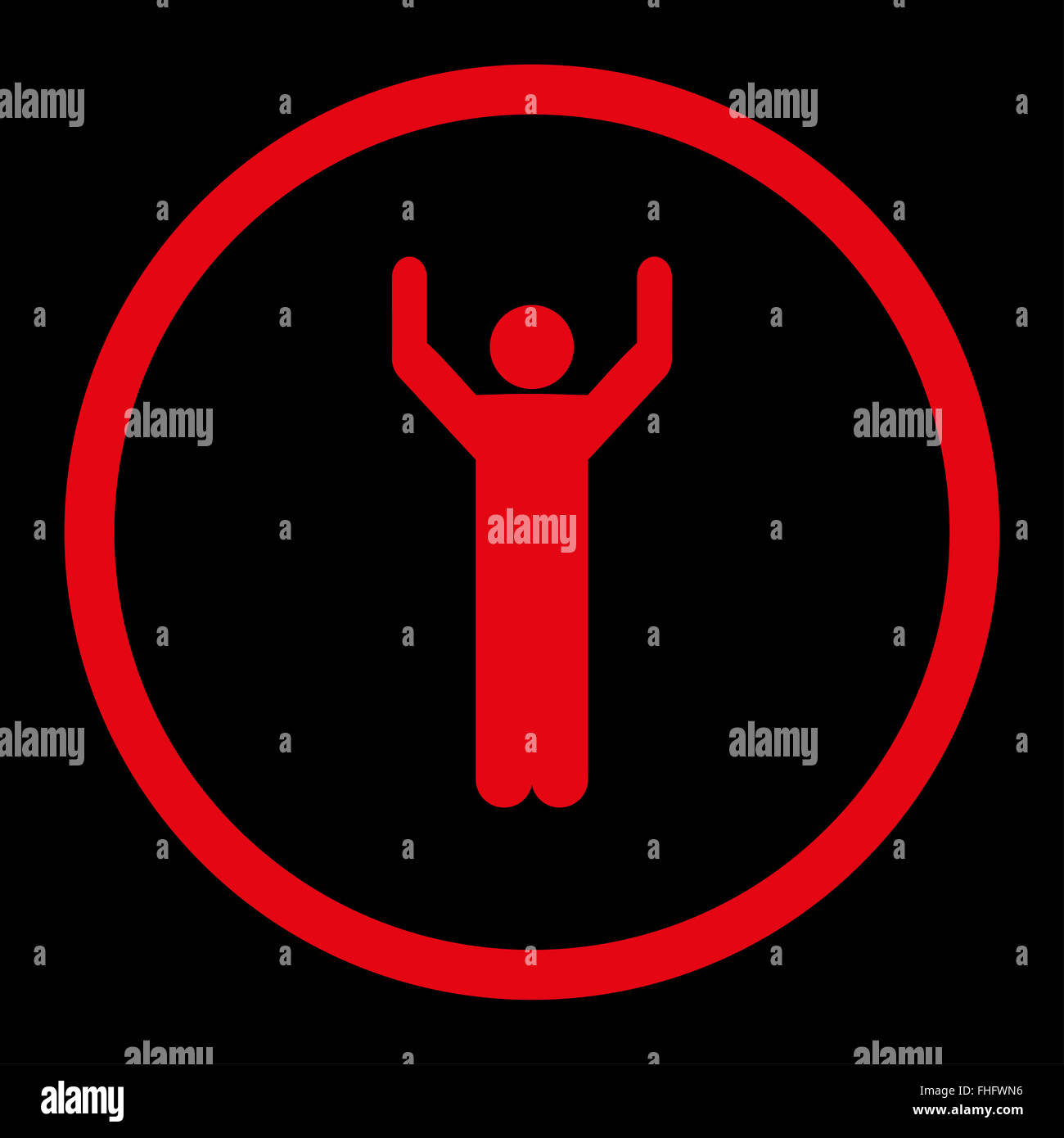 Hands up icon Stock Photo - Alamy
