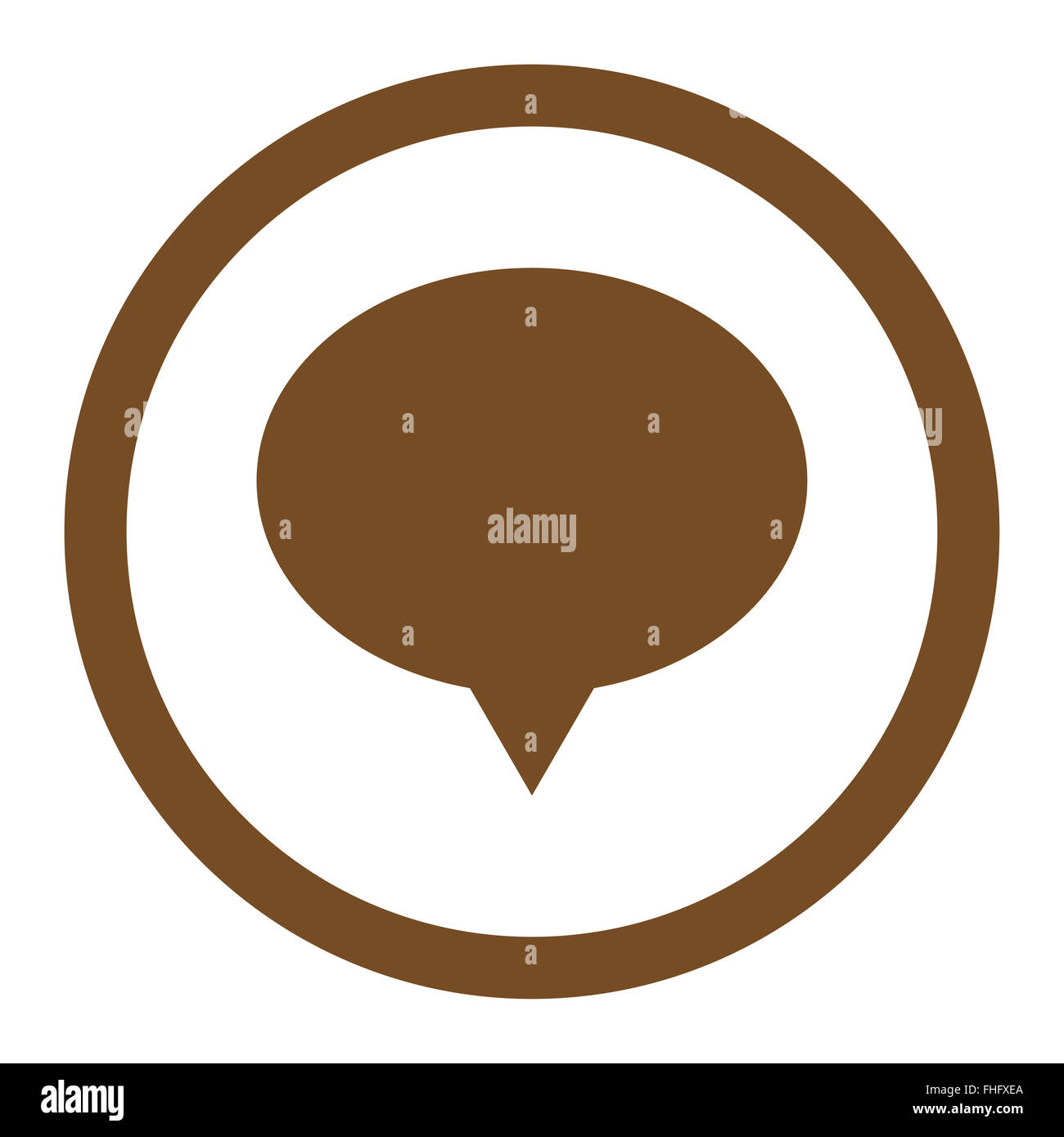 Banner Flat Brown Color Rounded Vector Icon Stock Photo 96851058