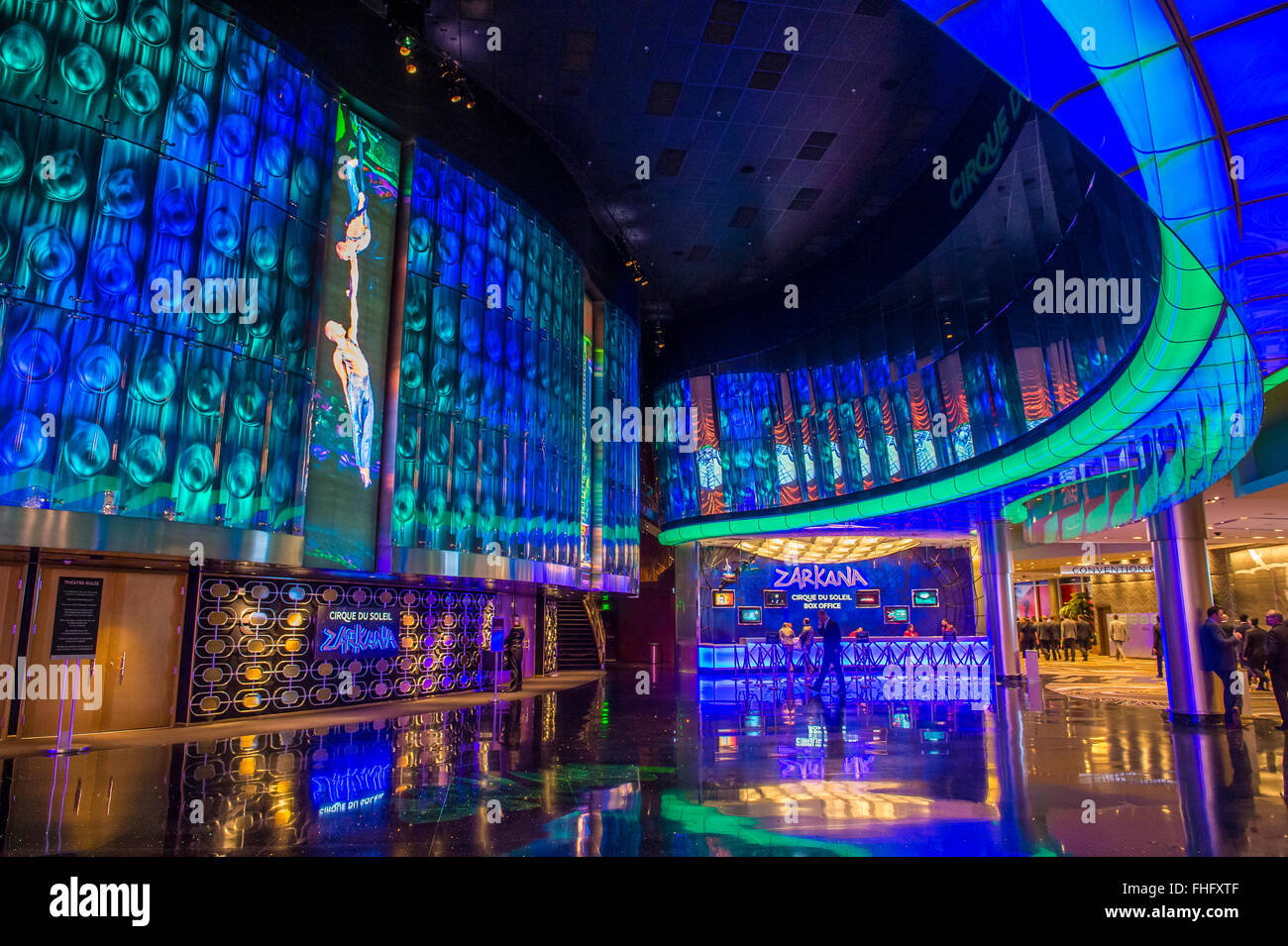 The interior of Aria Resort and Casino in Las Vegas Stock Photo - Alamy