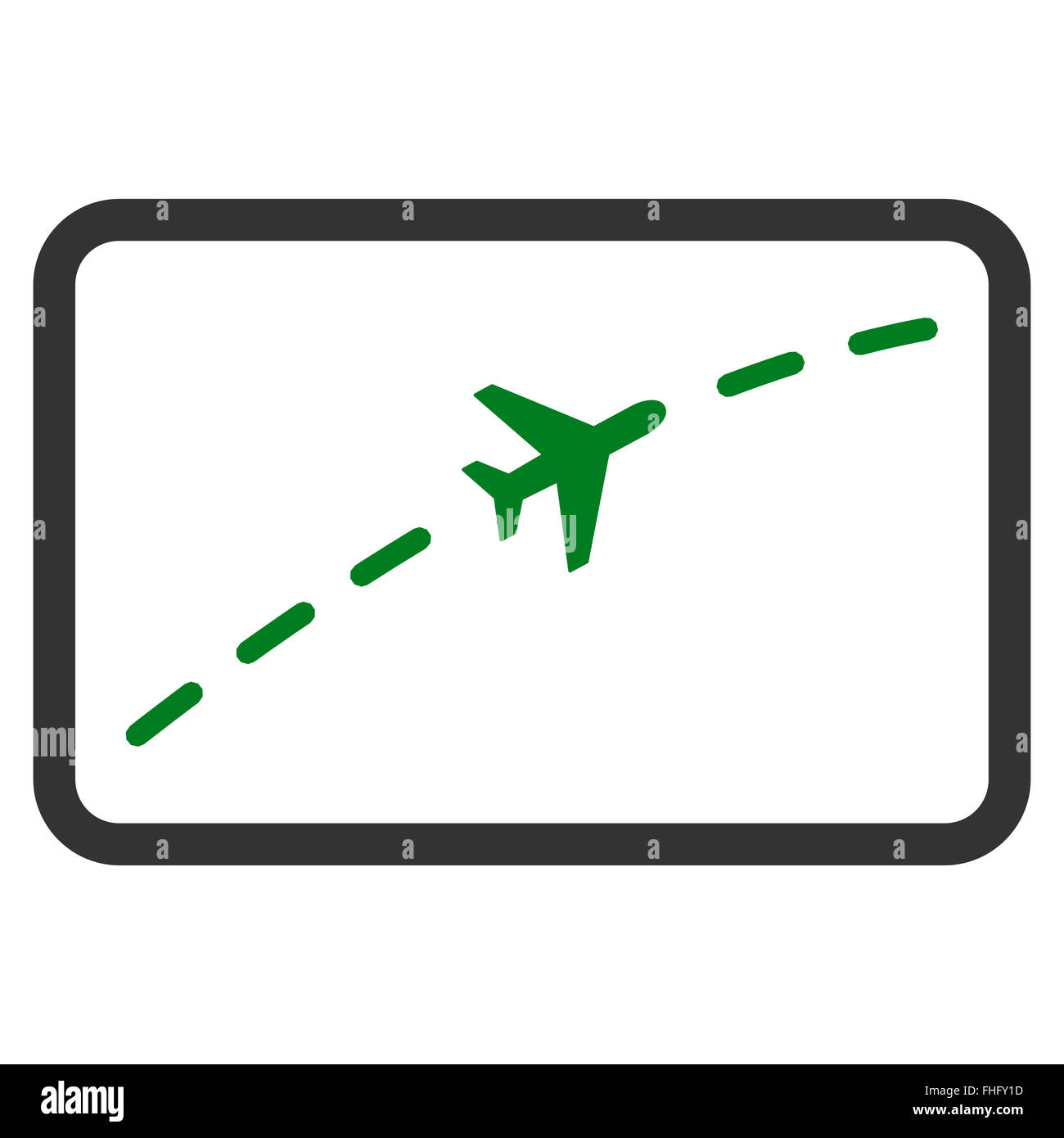 Plane Route Flat Icon Stock Photo - Alamy