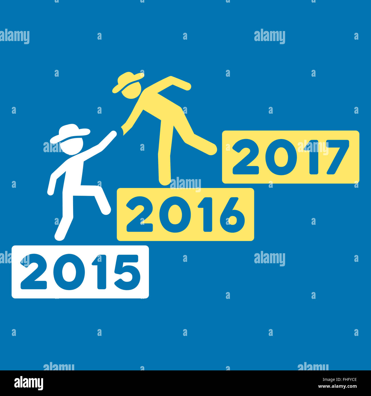 Annual Human Help Icon Stock Photo - Alamy