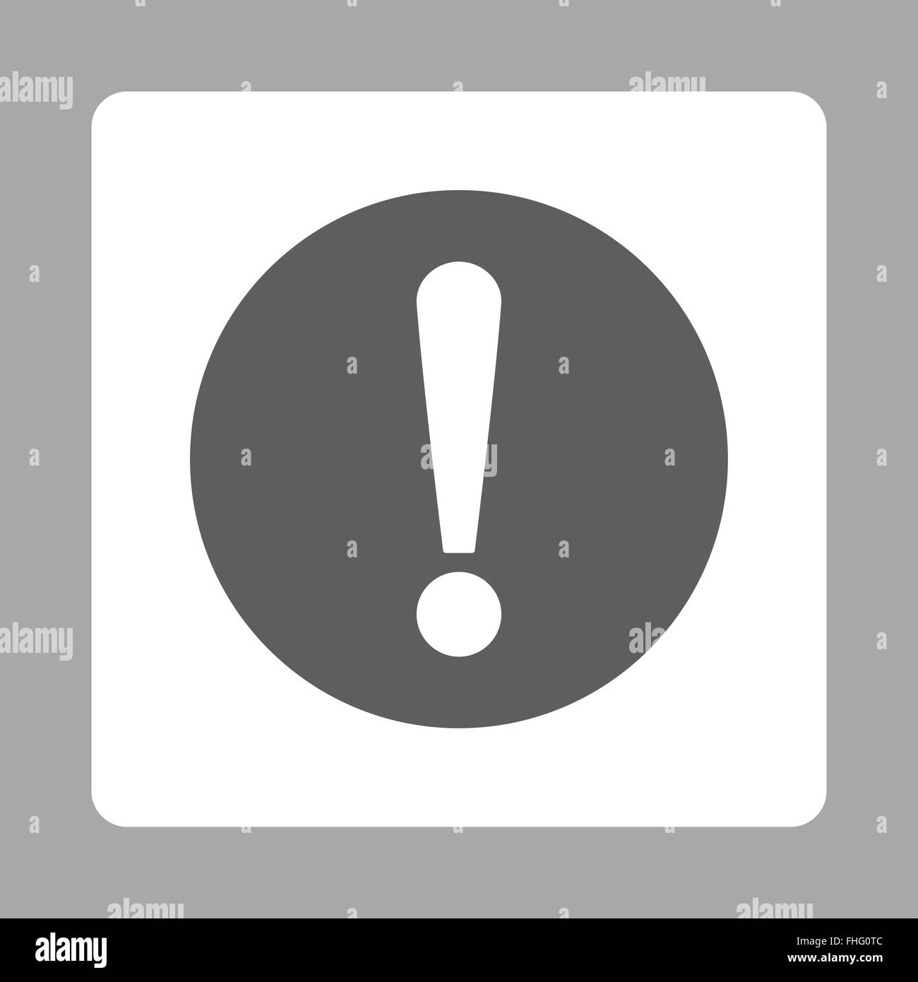 Problem flat dark gray and white colors rounded button Stock Photo - Alamy