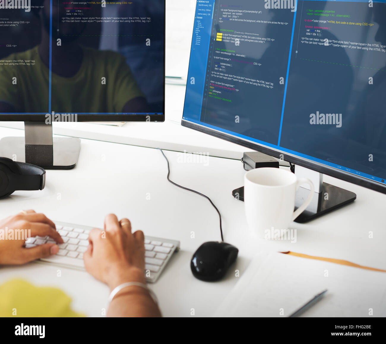 Software Programming Web Development Concept Stock Photo - Alamy
