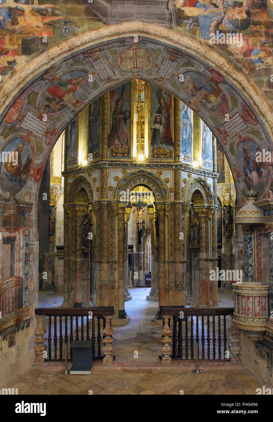 Convent of the Order of Christ interior , Tomar chantry in Portugal ...