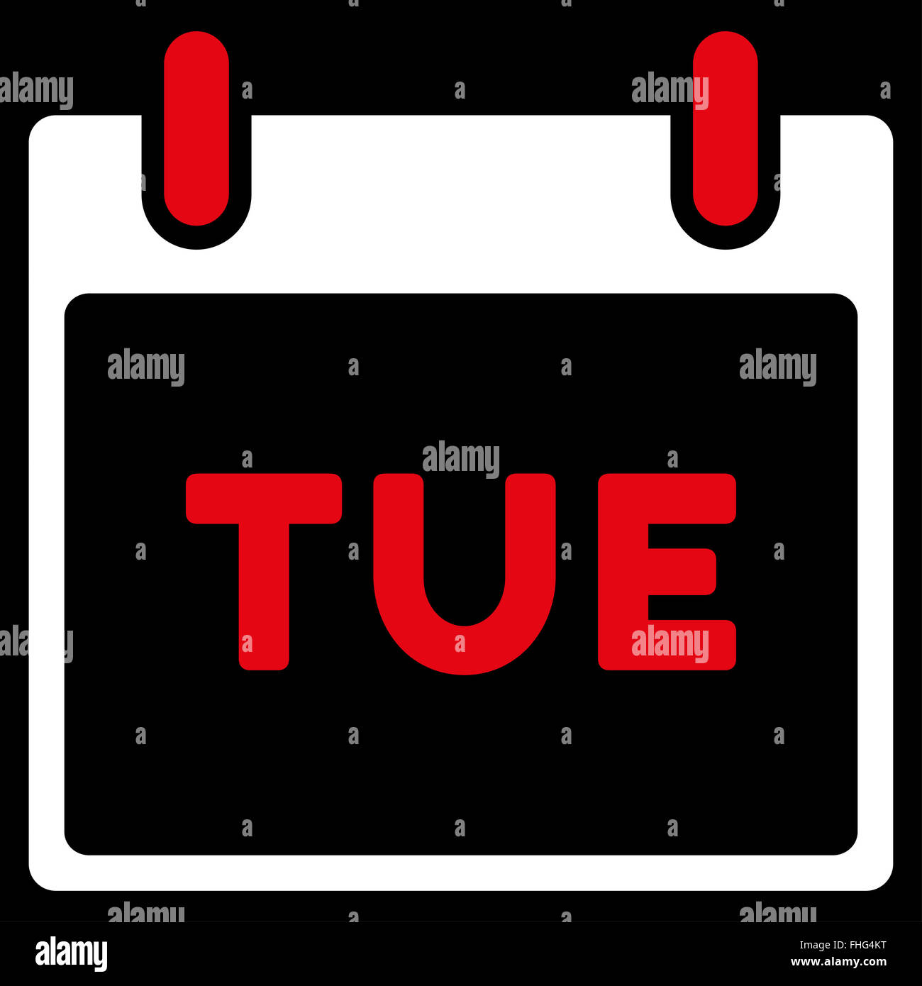 Tuesday Flat Icon Stock Photo - Alamy