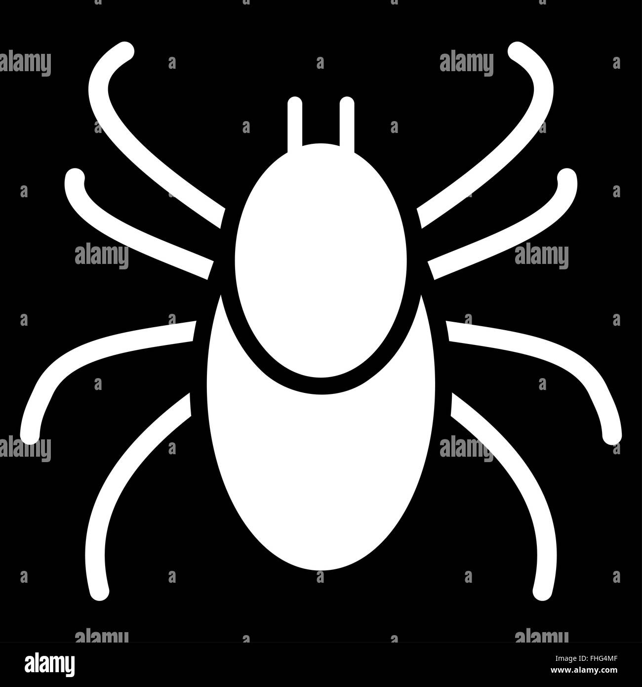Mite Flat Icon Stock Photo - Alamy
