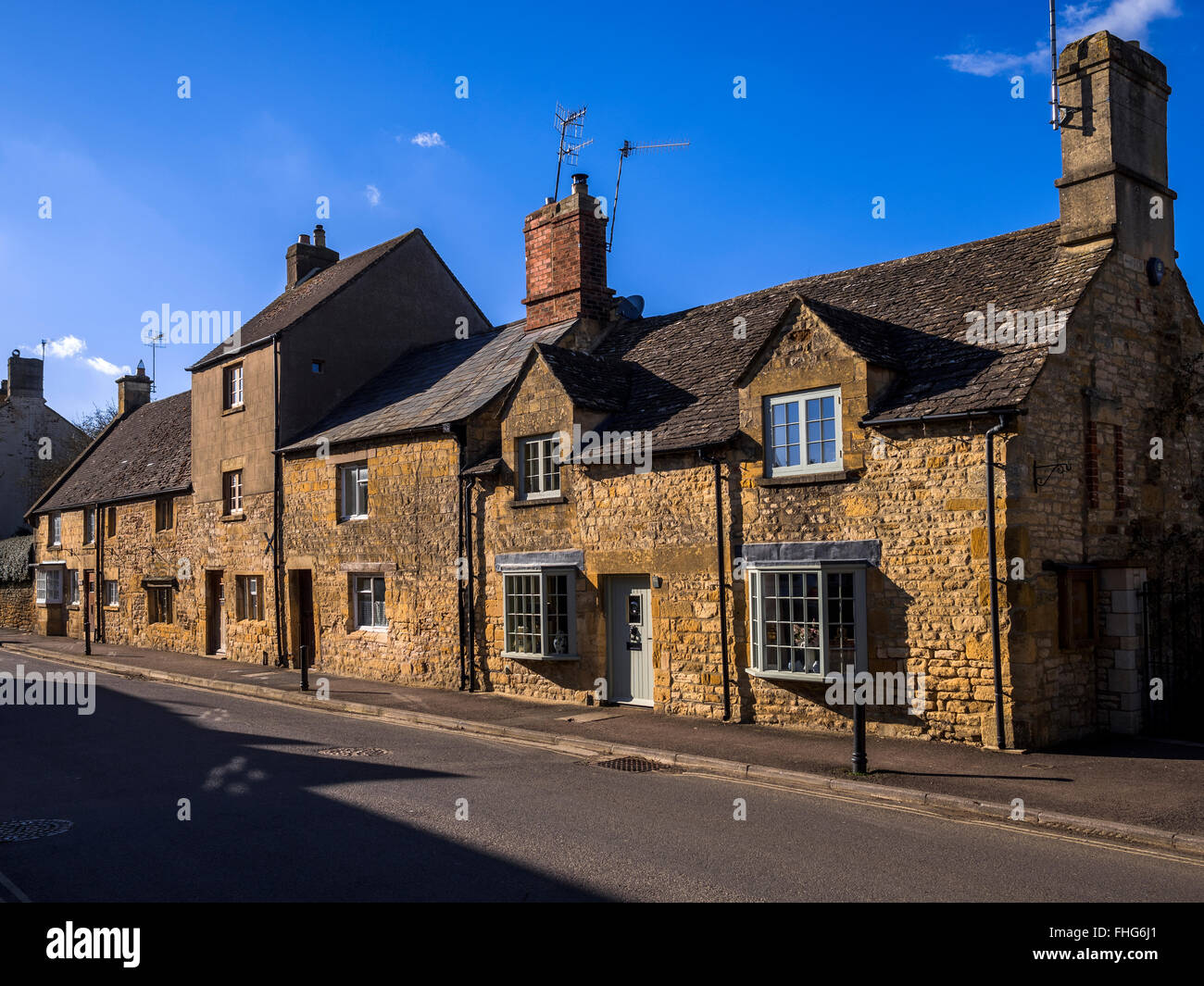 houses chipping campden village cotswolds uk Stock Photo Alamy