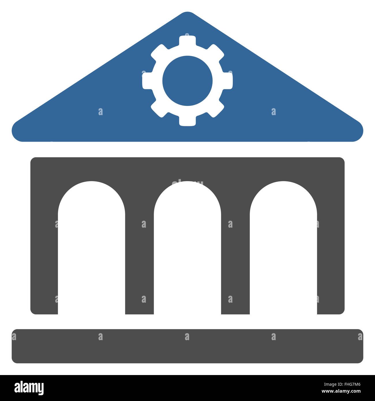 Factory Flat Icon Stock Photo - Alamy