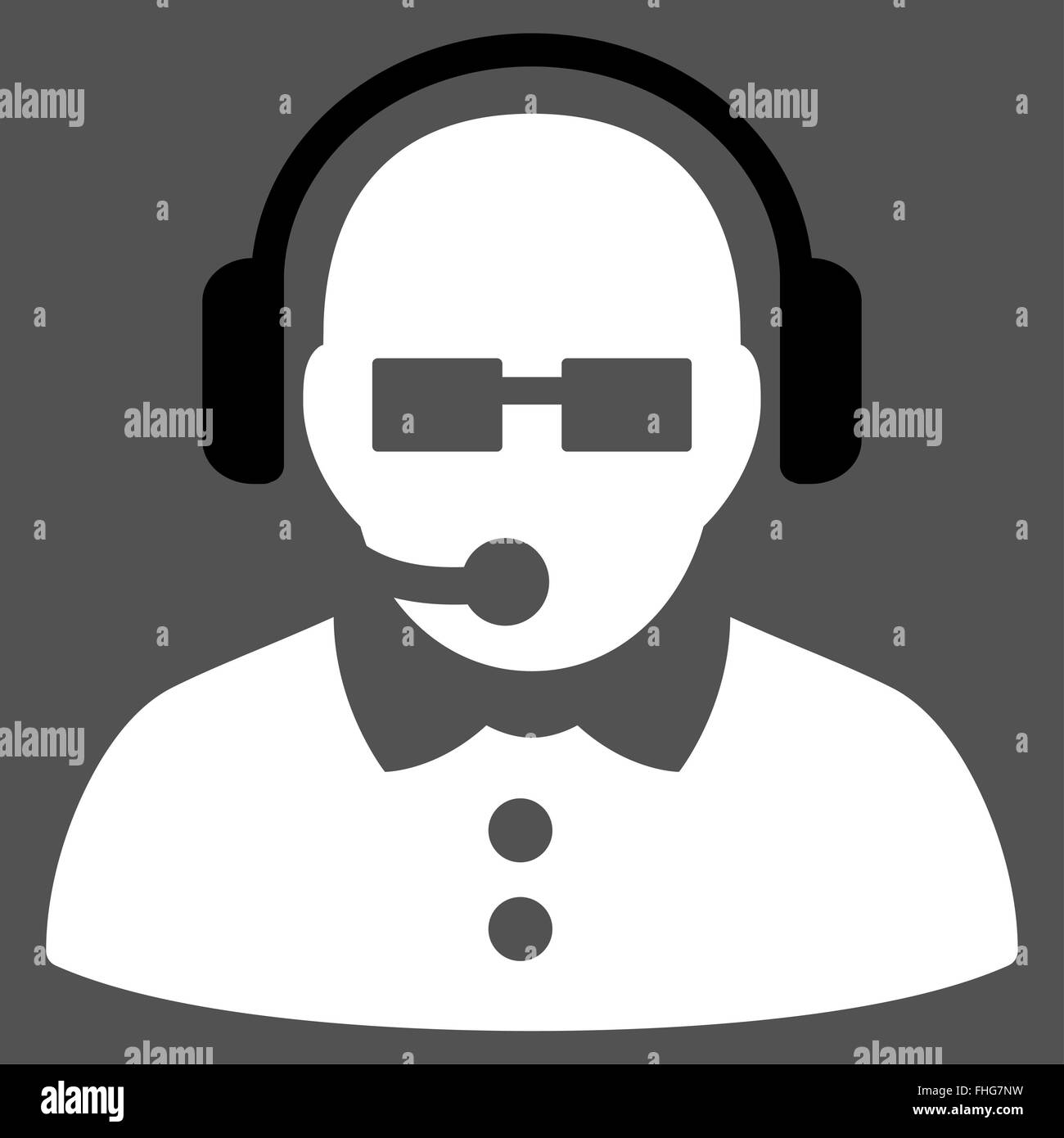 Female Operator Icon Stock Photo - Alamy