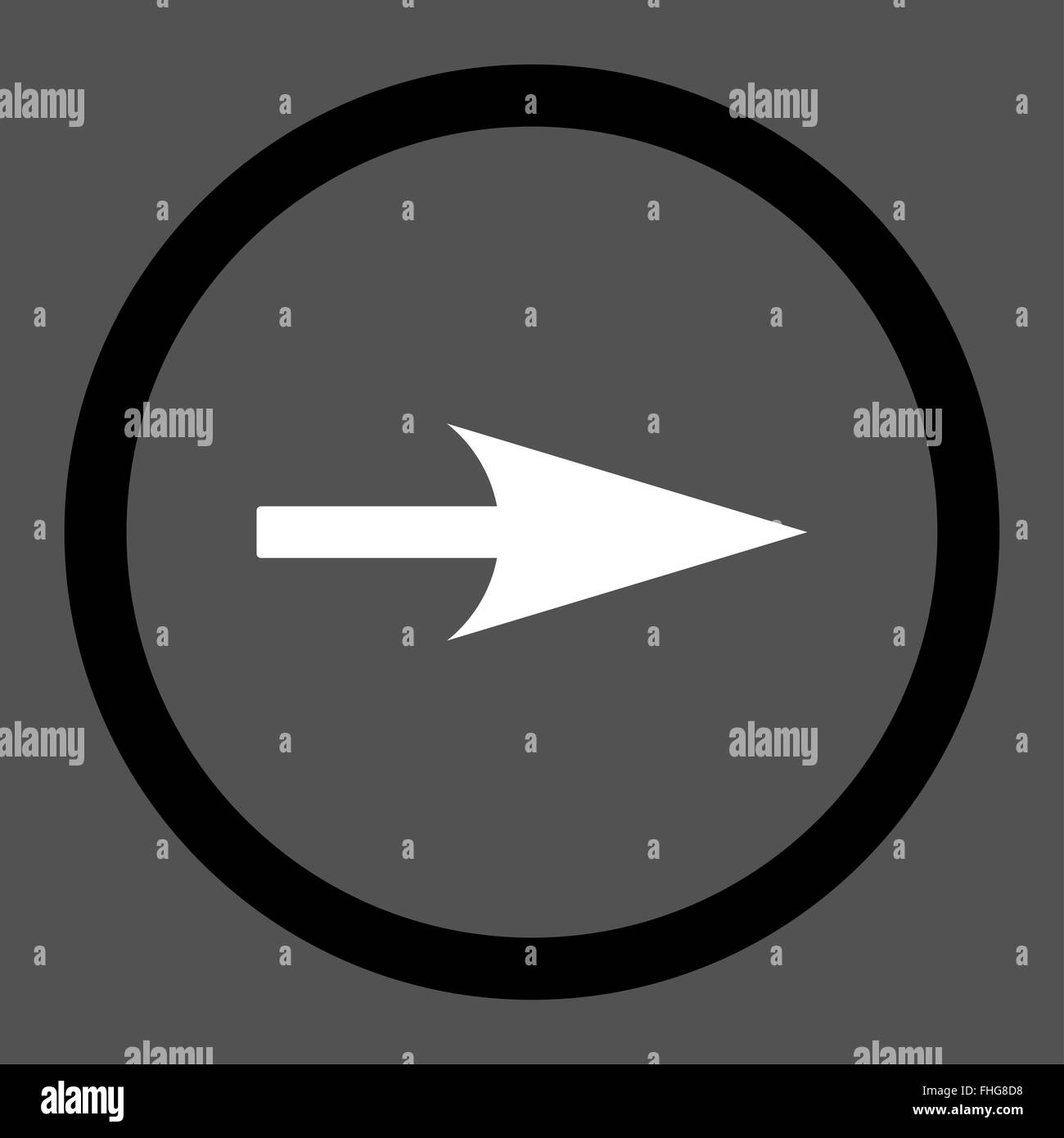 Arrow Axis X flat black and white colors rounded raster icon Stock ...