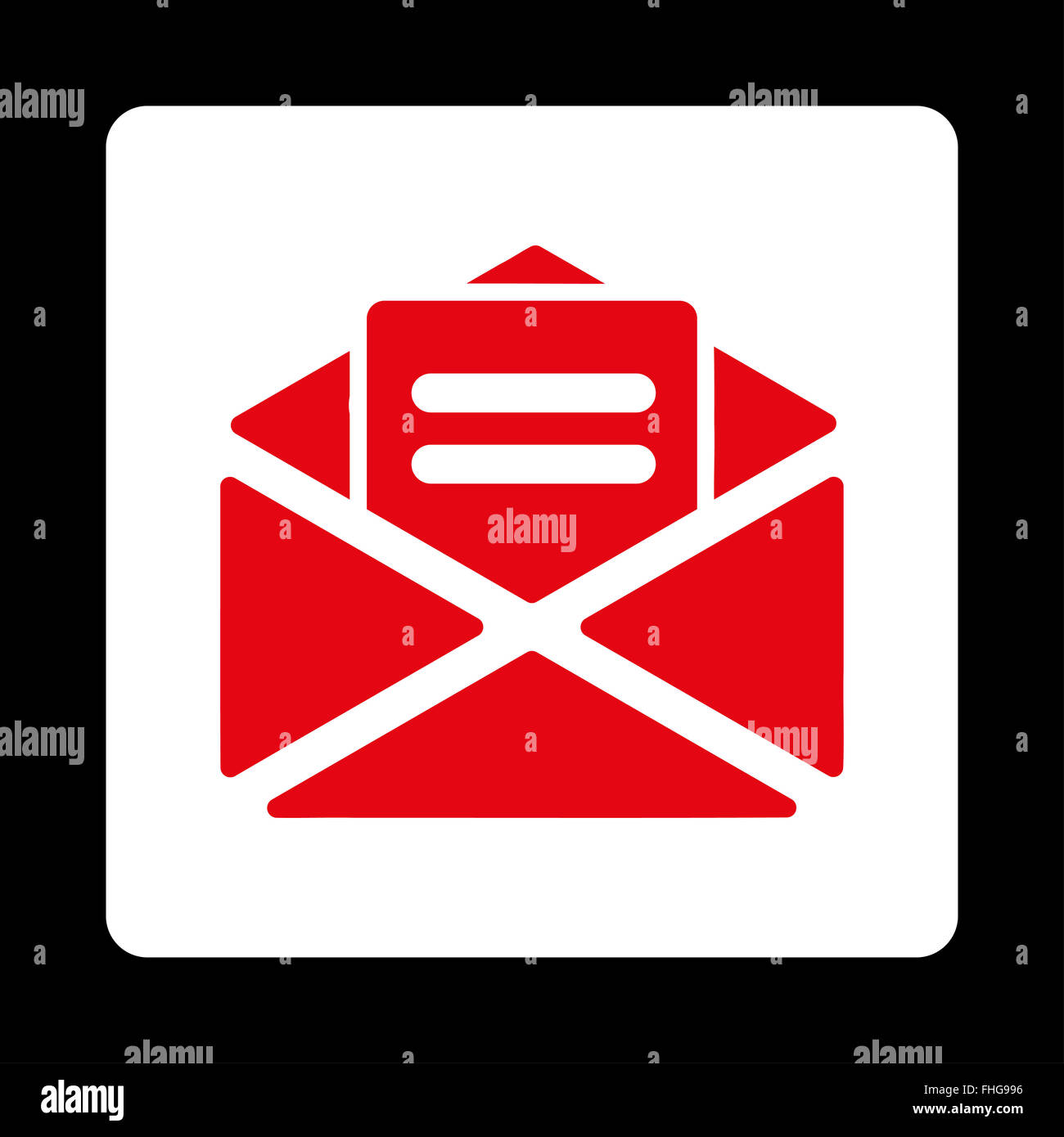 Open mail icon Stock Photo - Alamy